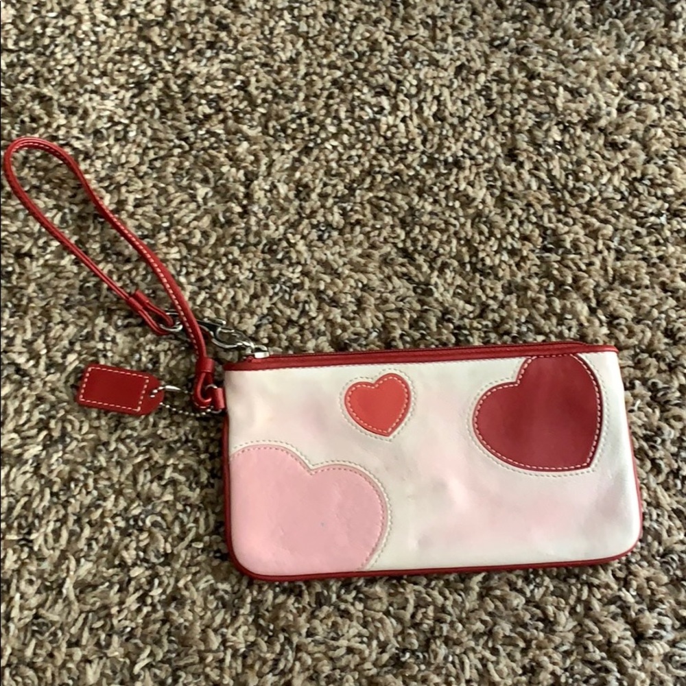 Coach Valentine’s clutch wristlet